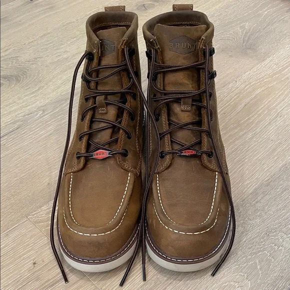 BRUNT Men's Marin Unlined Soft Toe Boots - Brown - EUC with box - Picture 8 of 12